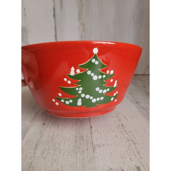 Waechtersbach serving bowl red Christmas Tree vintage - Picture 4 of 5